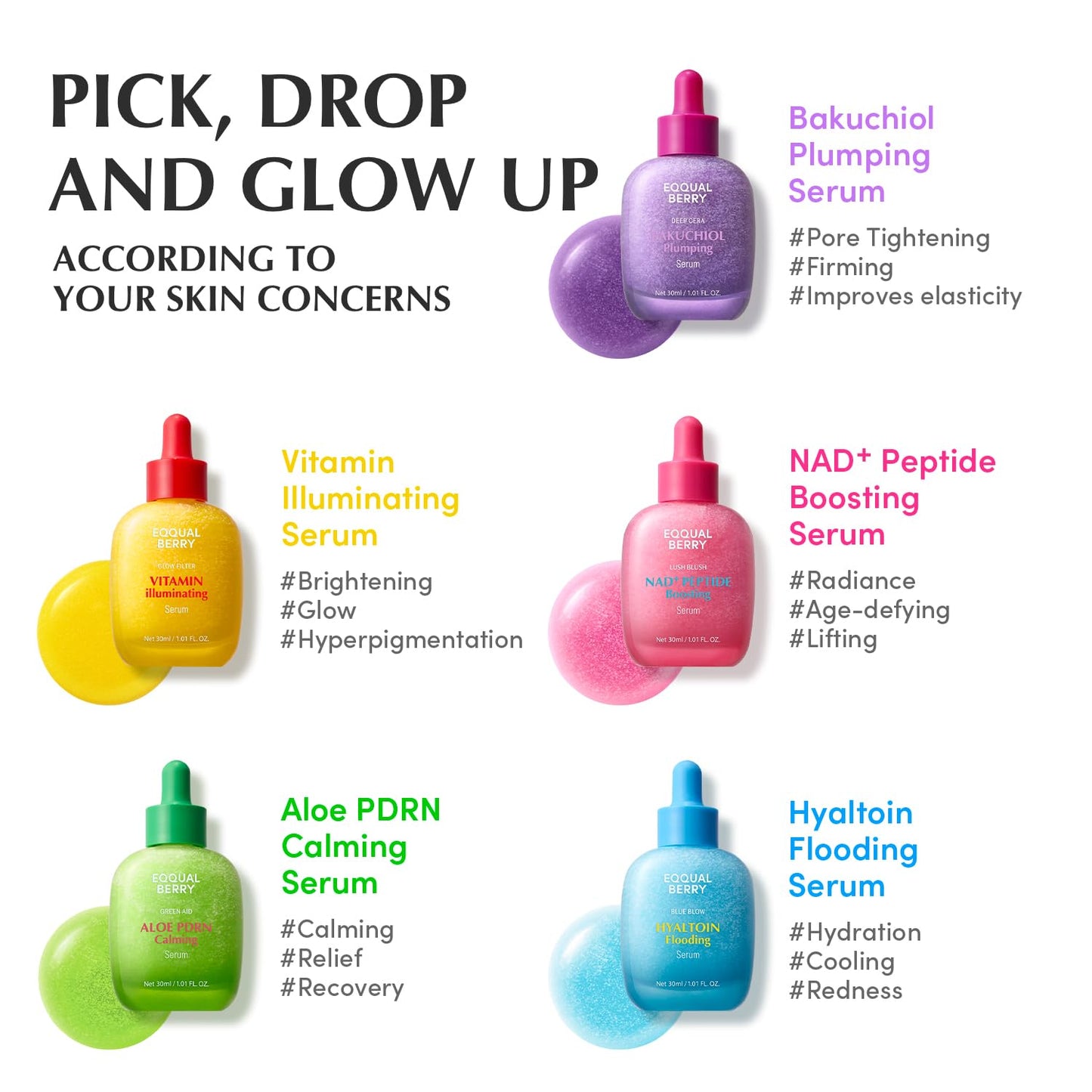 EQQUALBERRY Deep Cera Bakuchiol Plumping Serum | 5-Ceramide Barrier Repair
