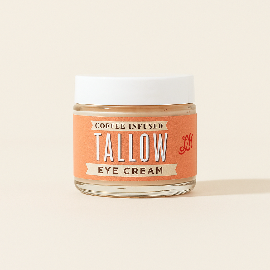 Coffee-Infused Tallow Eye Cream | Brighten, Firm & De-Puff Naturally