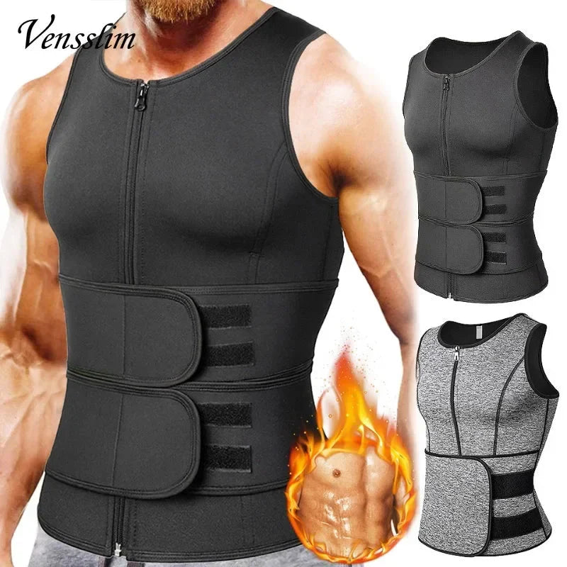 Men’s Slimming Compression Body Shaper Waist Trainer Vest