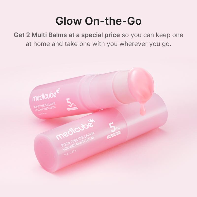 PDRN Pink Collagen Volume Multi Balm | Anti-Aging Stick for Eyes, Neck & Lips