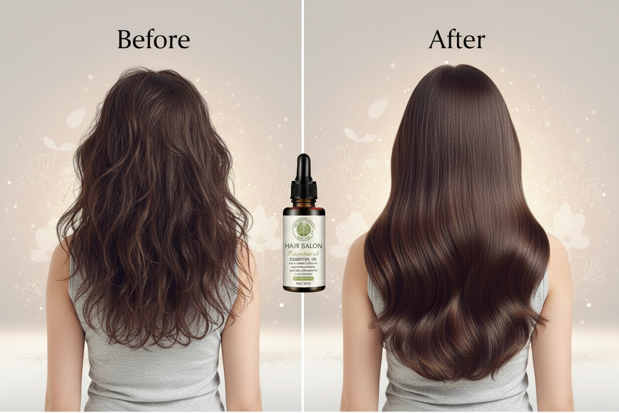 Hair Repair Essential Oil - Before and After