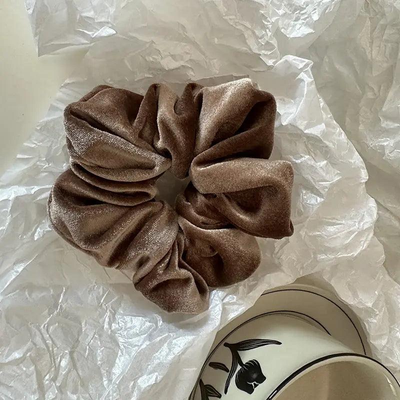 Velvet Flower Scrunchies | Elegant Hair Accessories for Every Occasion