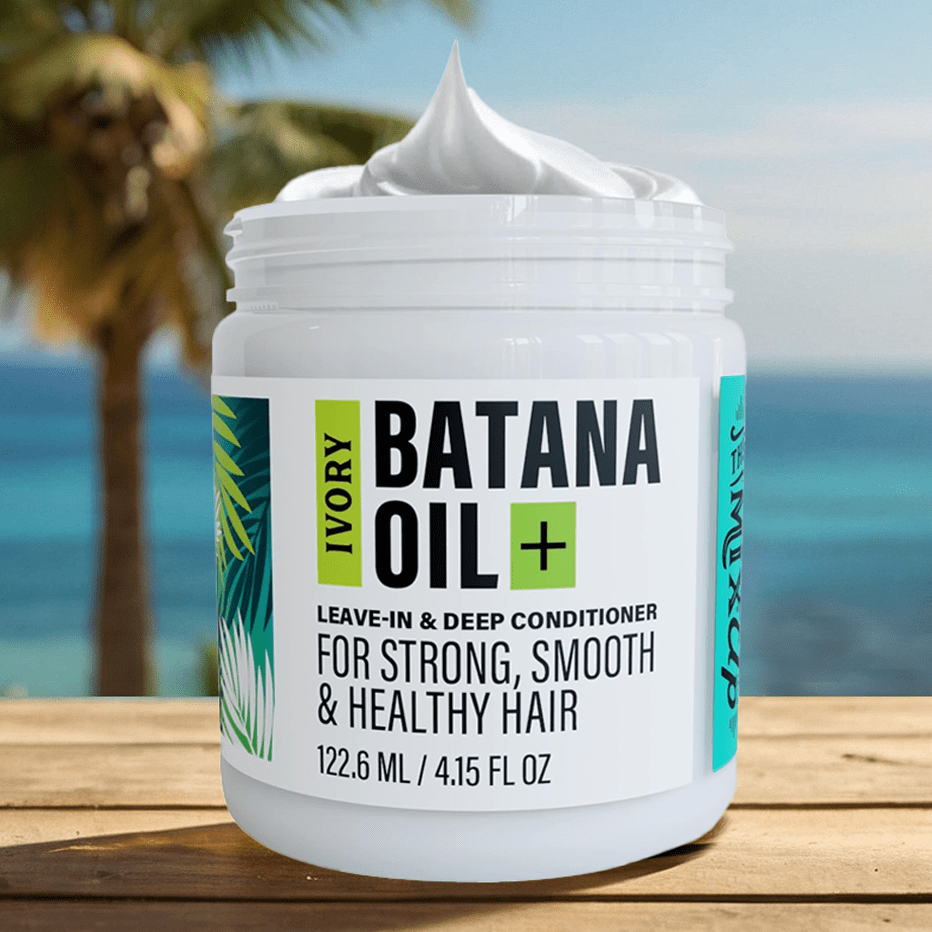 Ivory Batana Oil Leave-In & Deep Conditioning Hair Mask – Repair, Strengthen & Protect | 4oz