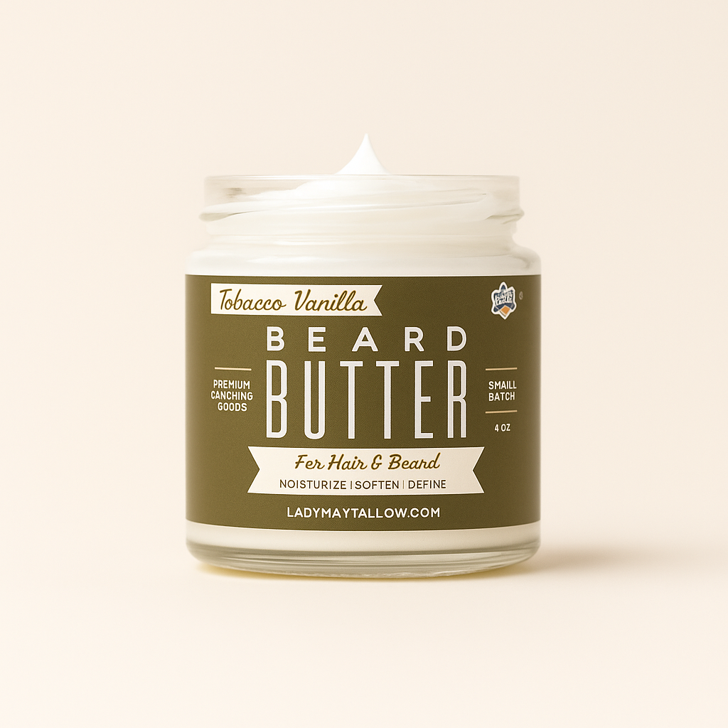Tallow Man Tobacco Vanilla Beard + Body Butter | Men's Grooming | 9oz