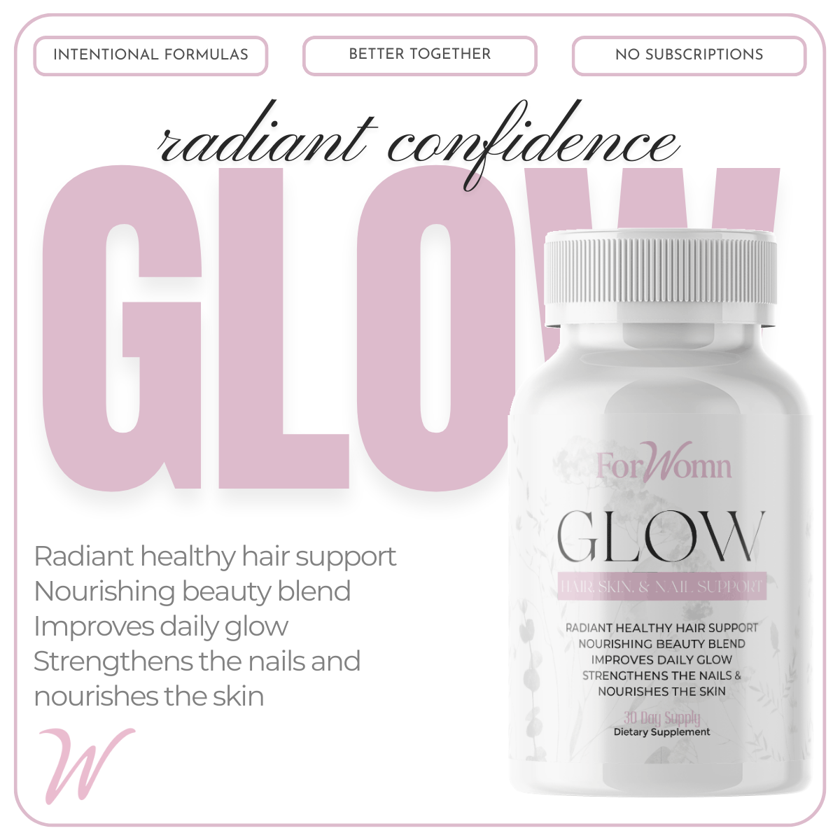 Glow – Hair, Skin & Nail Support Supplement