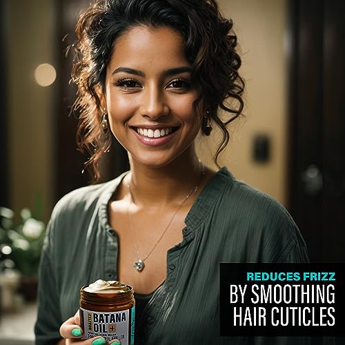 Roasted Batana Oil Nourishing Hair Mask – Growth, Hydration & Shine | 4oz