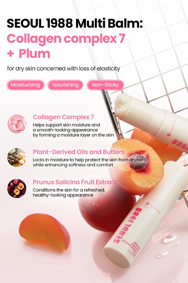 K-Secret Seoul 1988 Multi Balm | Collagen Complex 7 + Jelly Plum PHA