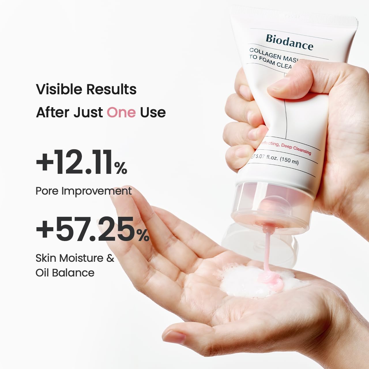 Biodance 2-in-1 Collagen Mask to Foam Cleanser | Deep Pore Cleanse + Hydration