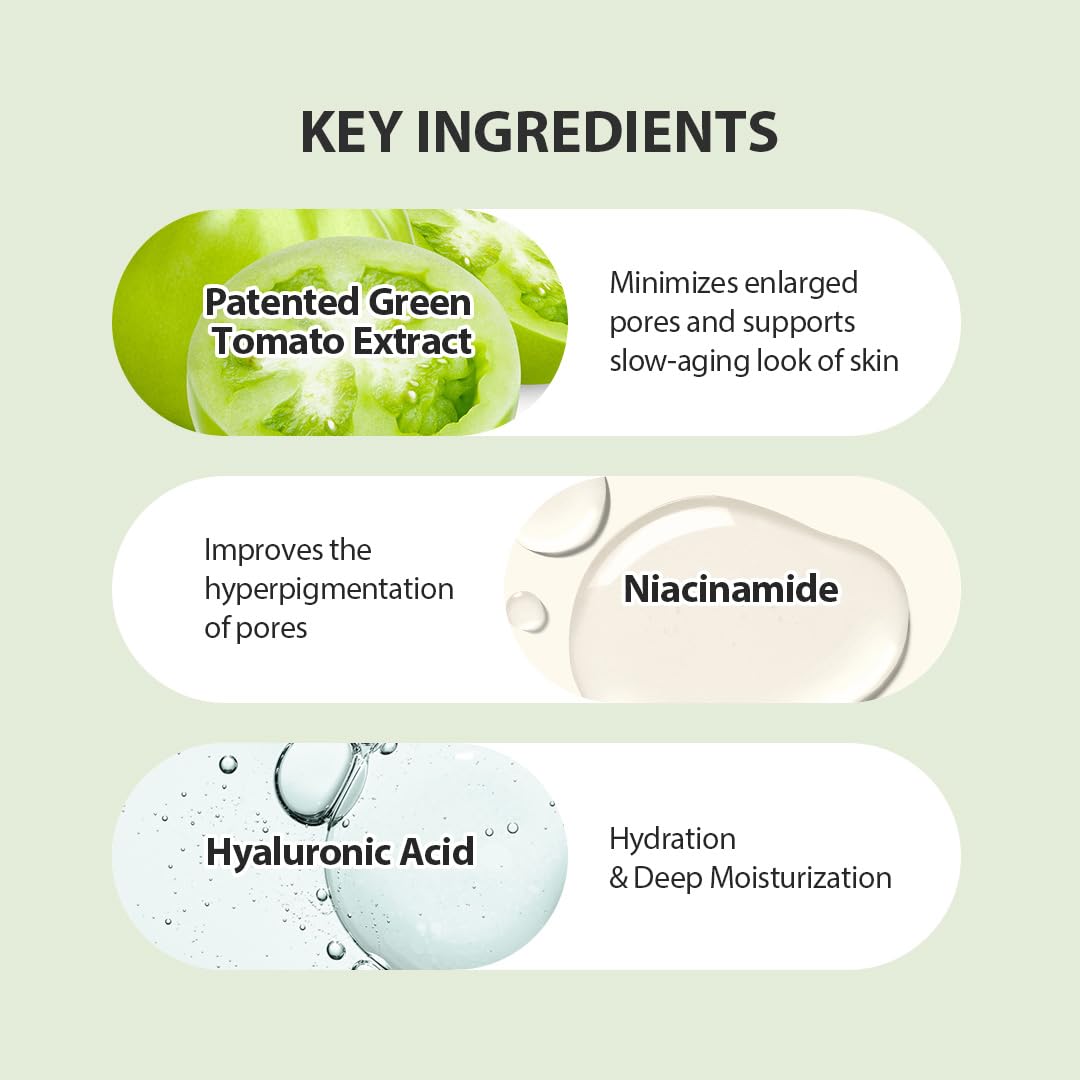 Sungboon Editor Green Tomato Pore Lifting Ampoule+ – Pore Minimizing Serum