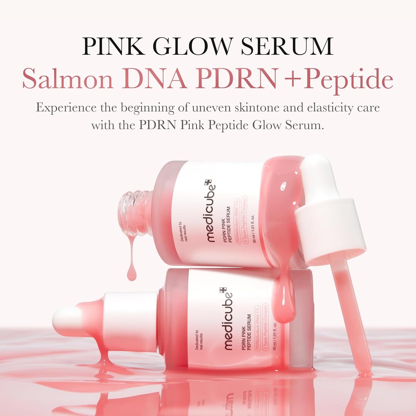 Medicube PDRN Pink Peptide Serum | Salmon Collagen + Hyaluronic Acid