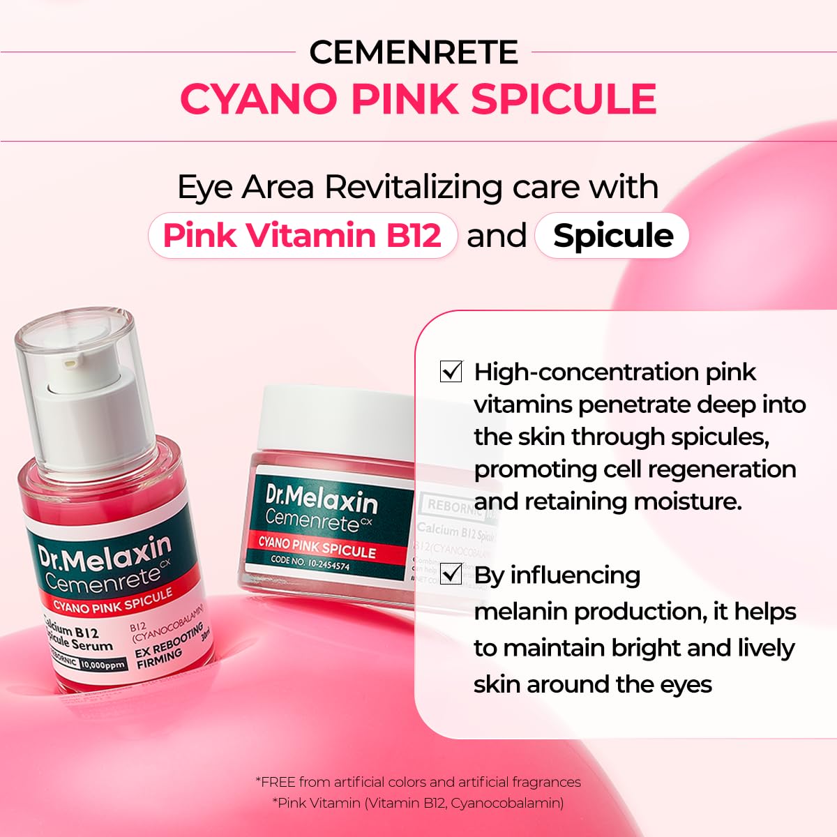 Dr. Melaxin Cemenrete Cyano Pink Spicule Cream – 50ml