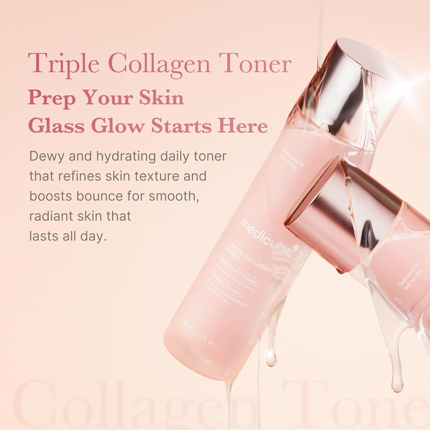 Medicube Triple Collagen Toner | Hydrolyzed + Atelo + Soluble Collagen