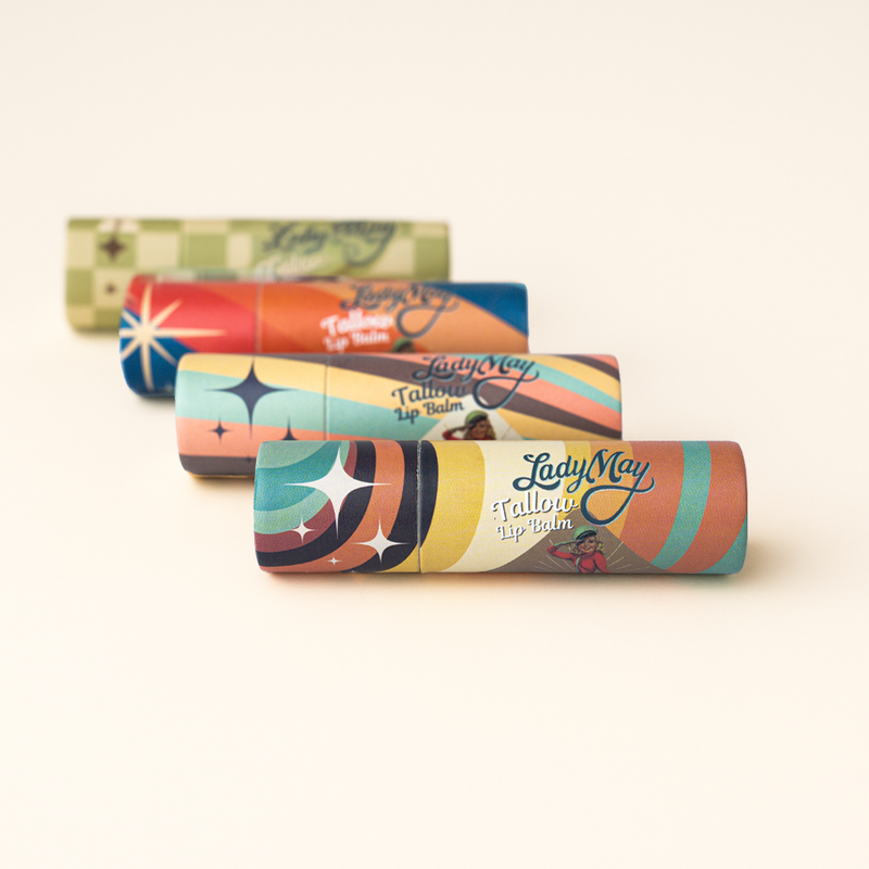 Tallow Lip Balm | Natural Beef Tallow Lip Moisturizer | 5 Flavors