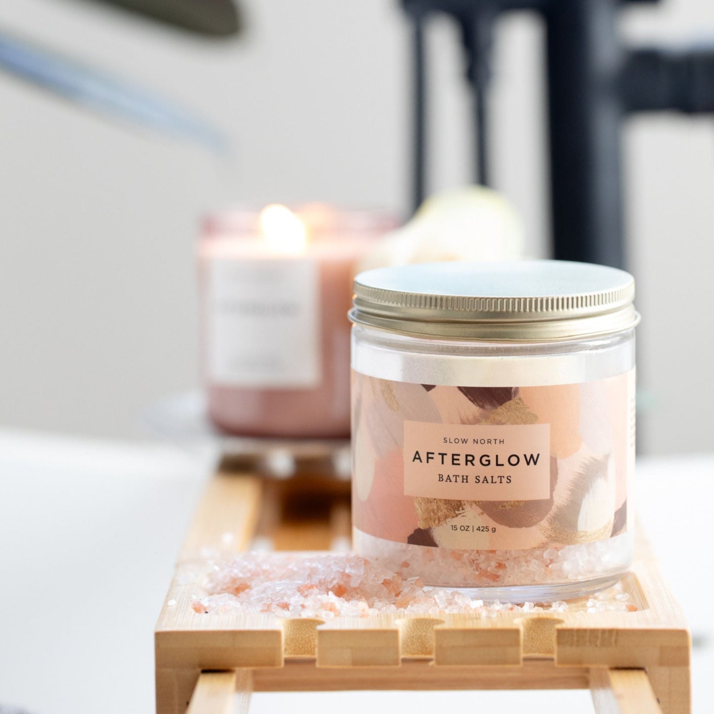 Afterglow Bath Salts by Slow North – Floral & Sandalwood Aromatherapy Soak