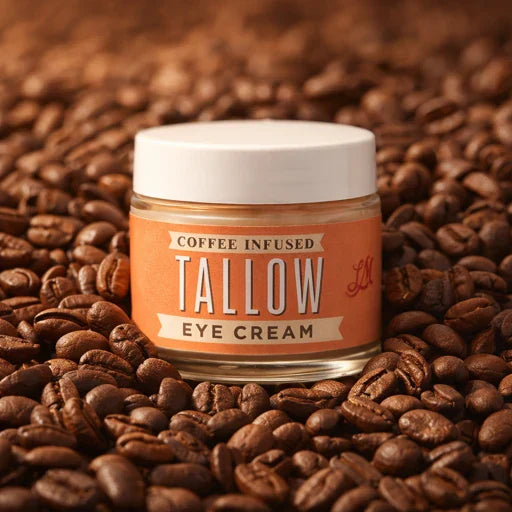 Coffee-Infused Tallow Eye Cream | Brighten, Firm & De-Puff Naturally