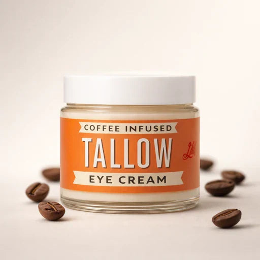 Coffee-Infused Tallow Eye Cream | Brighten, Firm & De-Puff Naturally