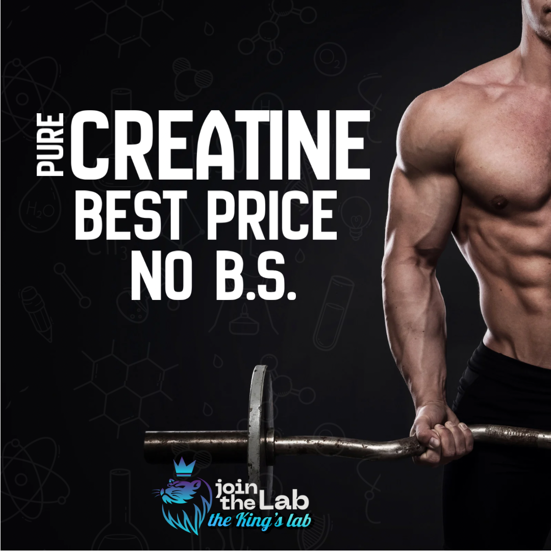The King's Lab 100% Micronized Creatine Monohydrate — 500g