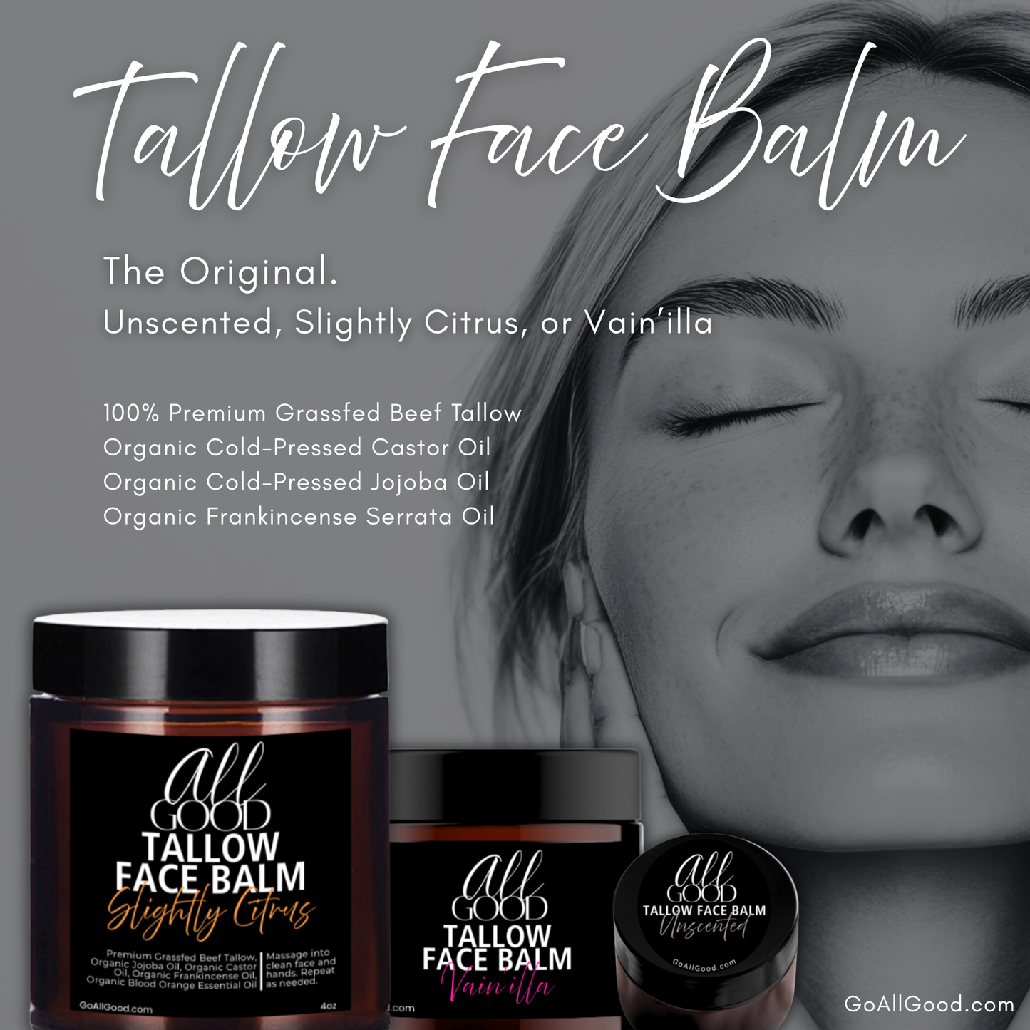 Tallow Face Balm – Vain'illa | Grass-Fed Tallow & Vanilla
