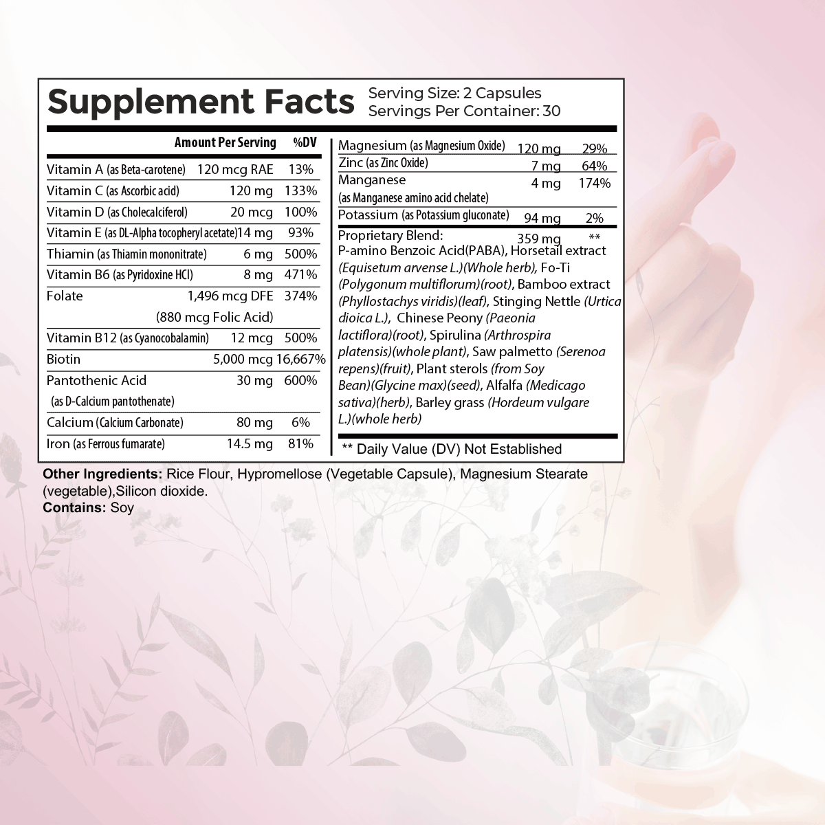 Glow – Hair, Skin & Nail Support Supplement