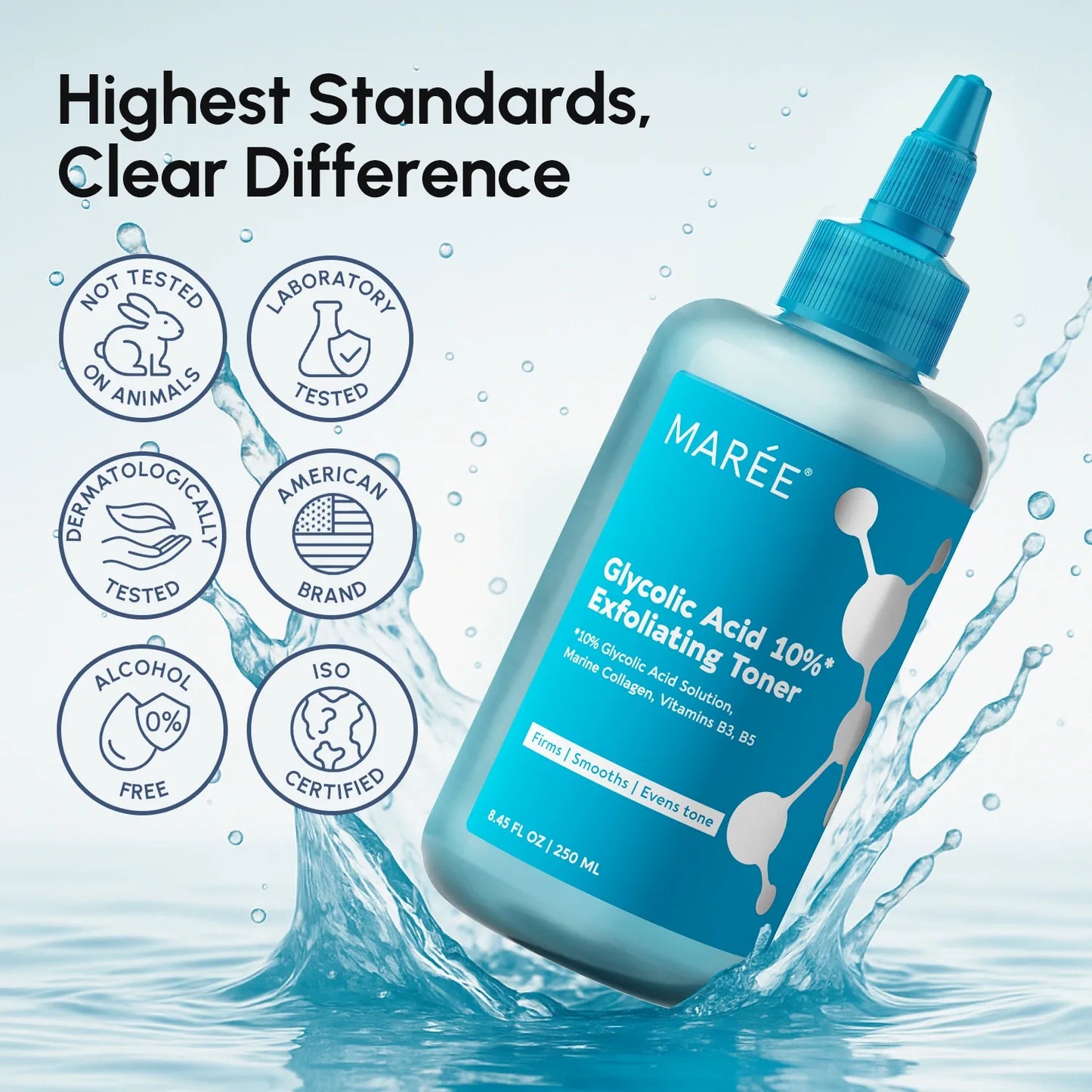 Maree Glow Boost Glycolic Acid Exfoliating Face Toner