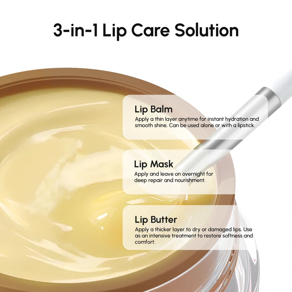 Vanilla Plumping Lip Balm & Moisturizer – Marine Collagen + Hyaluronic Acid