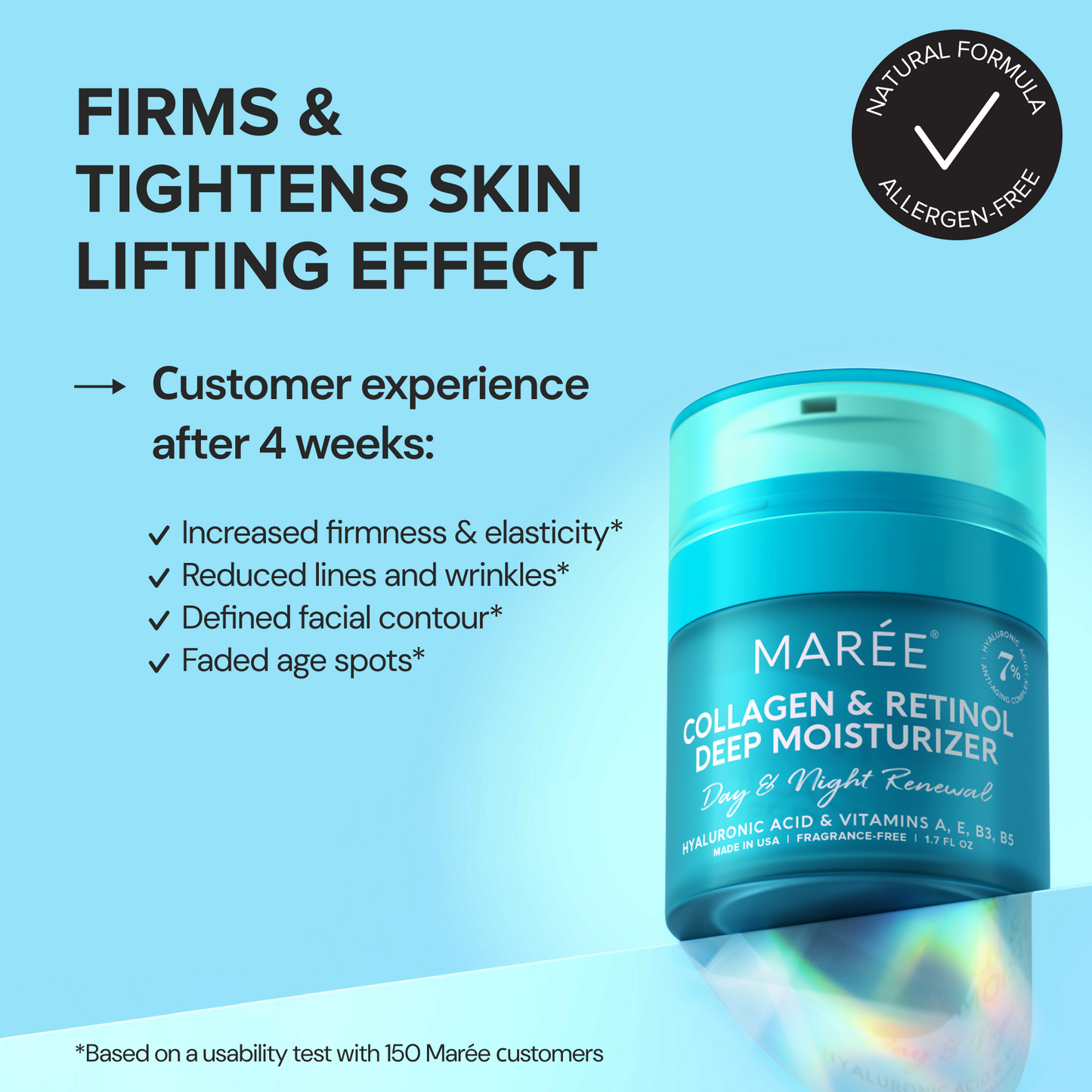 Retinol & Collagen Anti-Aging Face Cream – Retinol, Collagen & Hyaluronic Acid
