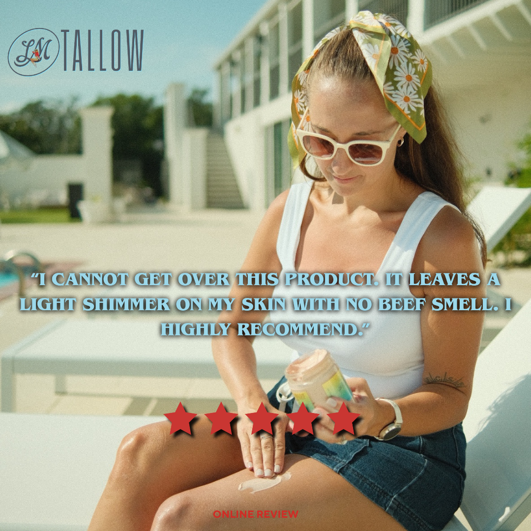 Luminous Bronze Whipped Tallow Moisturizer | Natural Bronzing Body Butter