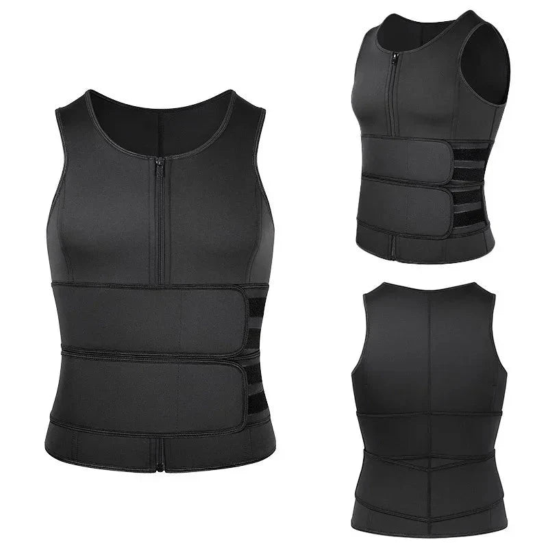 Men’s Slimming Compression Body Shaper Waist Trainer Vest