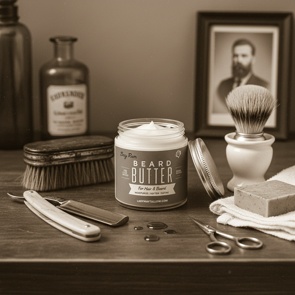 Tallow Man Bay Rum Beard + Body Butter | Men's Grooming | 9oz