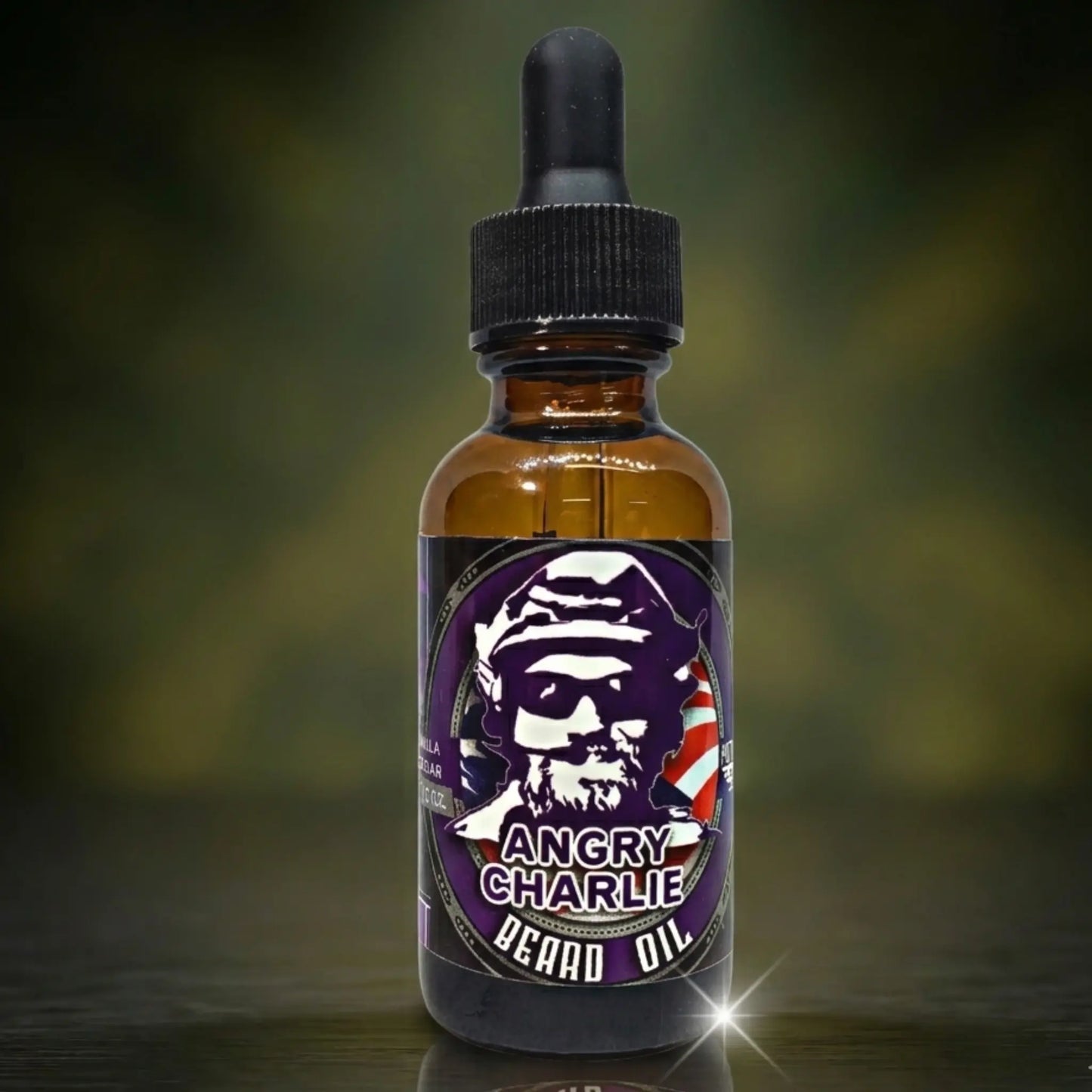 Angry Charlie 1oz Beard Oil – Vanilla & Cedar Barbershop Scent