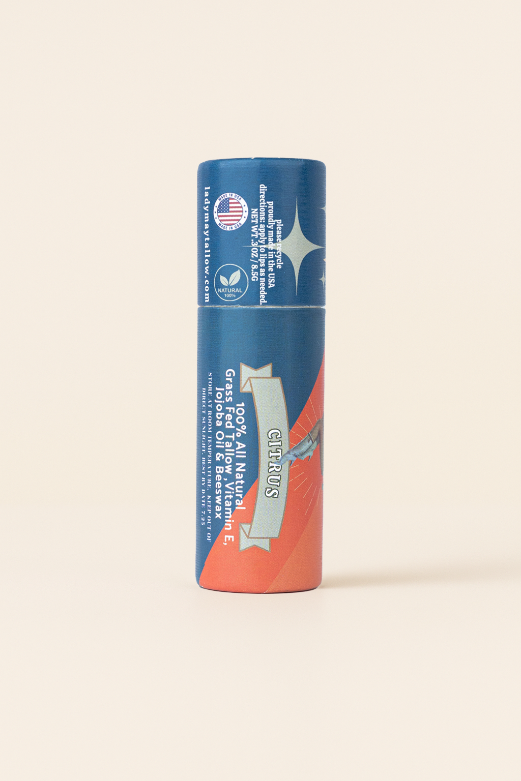Tallow Lip Balm | Natural Beef Tallow Lip Moisturizer | 5 Flavors