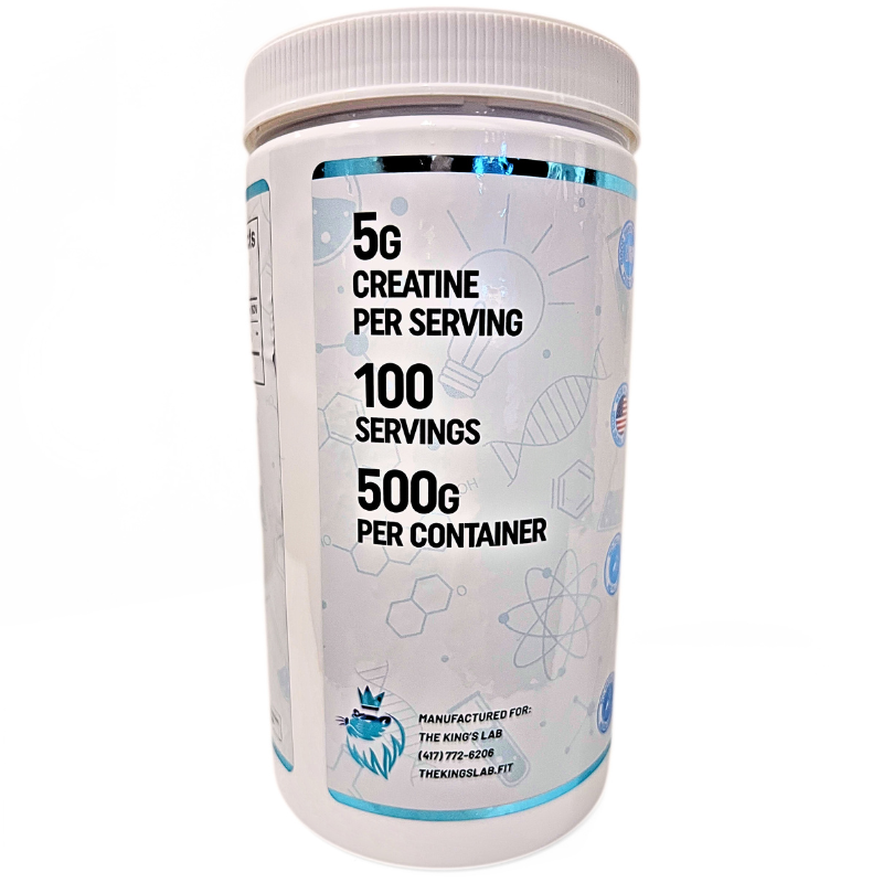 The King's Lab 100% Micronized Creatine Monohydrate — 500g