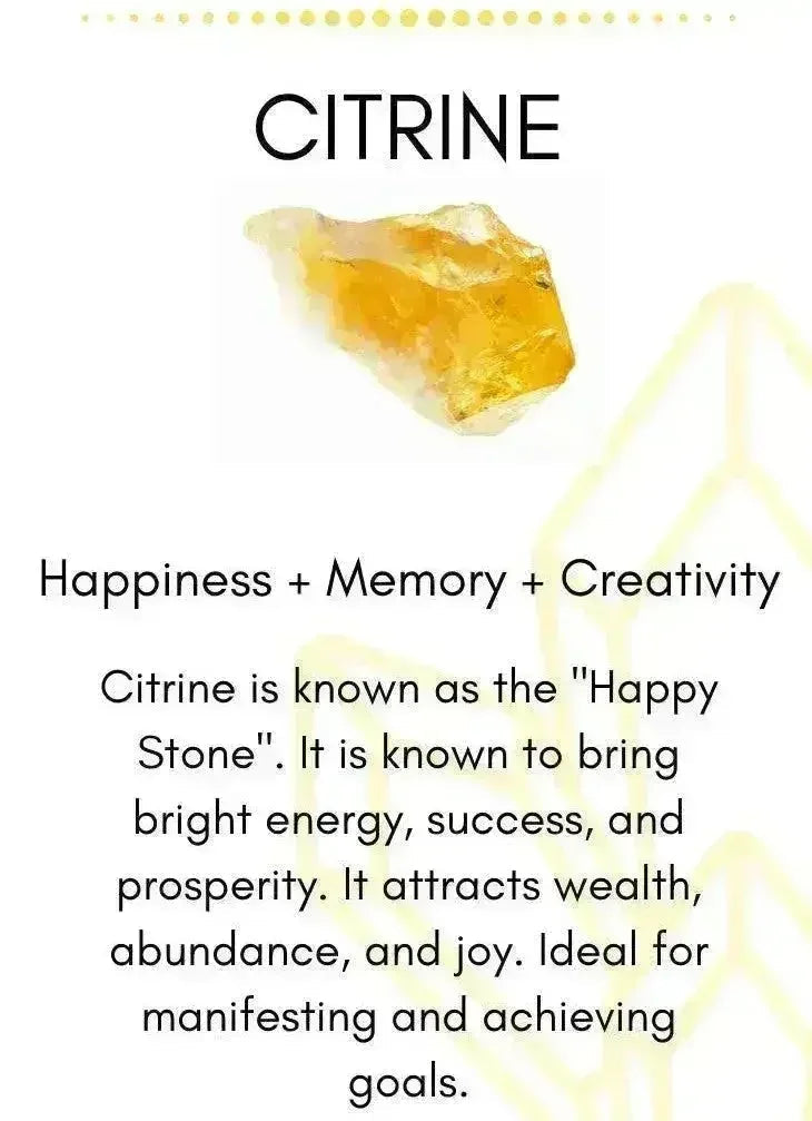 Rutilated Citrine & Crystal Quartz Chakra Healing Bracelet