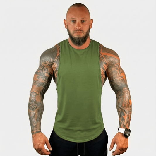 Drop Arm Tank Top – Slim Fit Racerback Gym Tank | Physique Bodyware