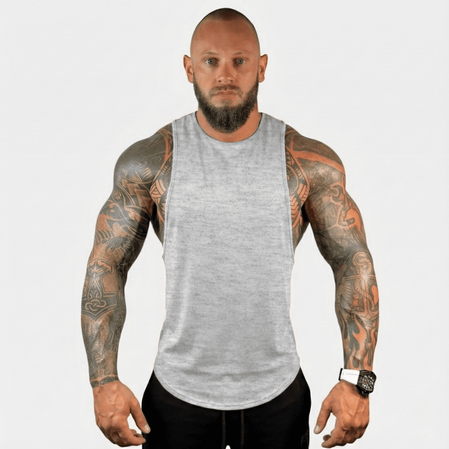 Drop Arm Tank Top – Slim Fit Racerback Gym Tank | Physique Bodyware