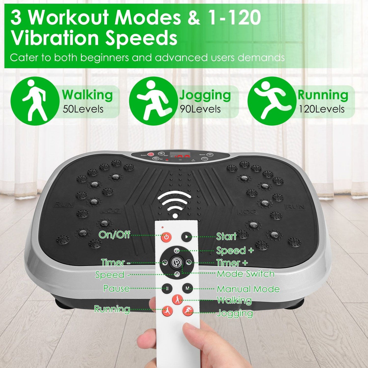 Whole Body Vibration Plate – Home Fitness Machine