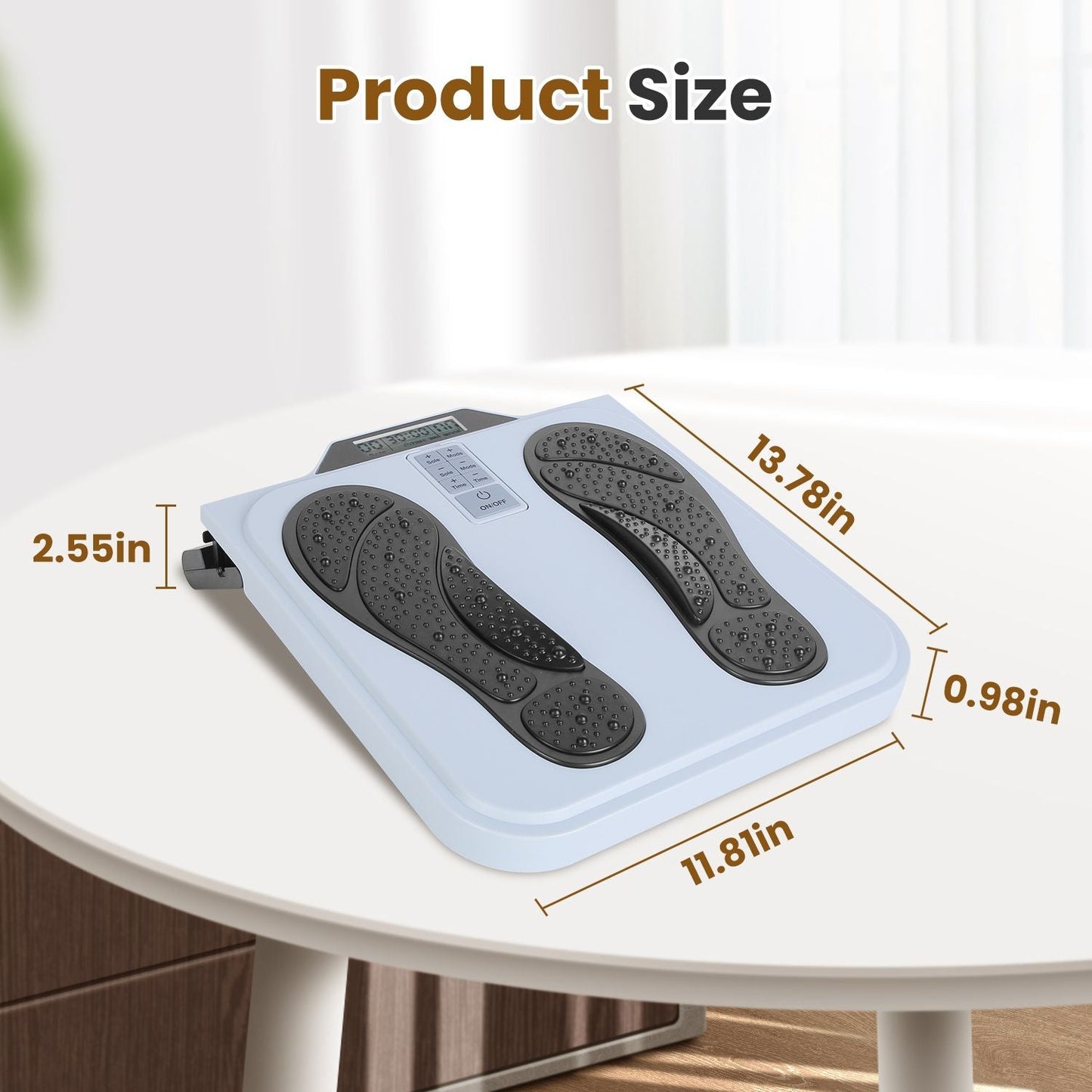 Rechargeable EMS & TENS Foot Massager with Remote Control