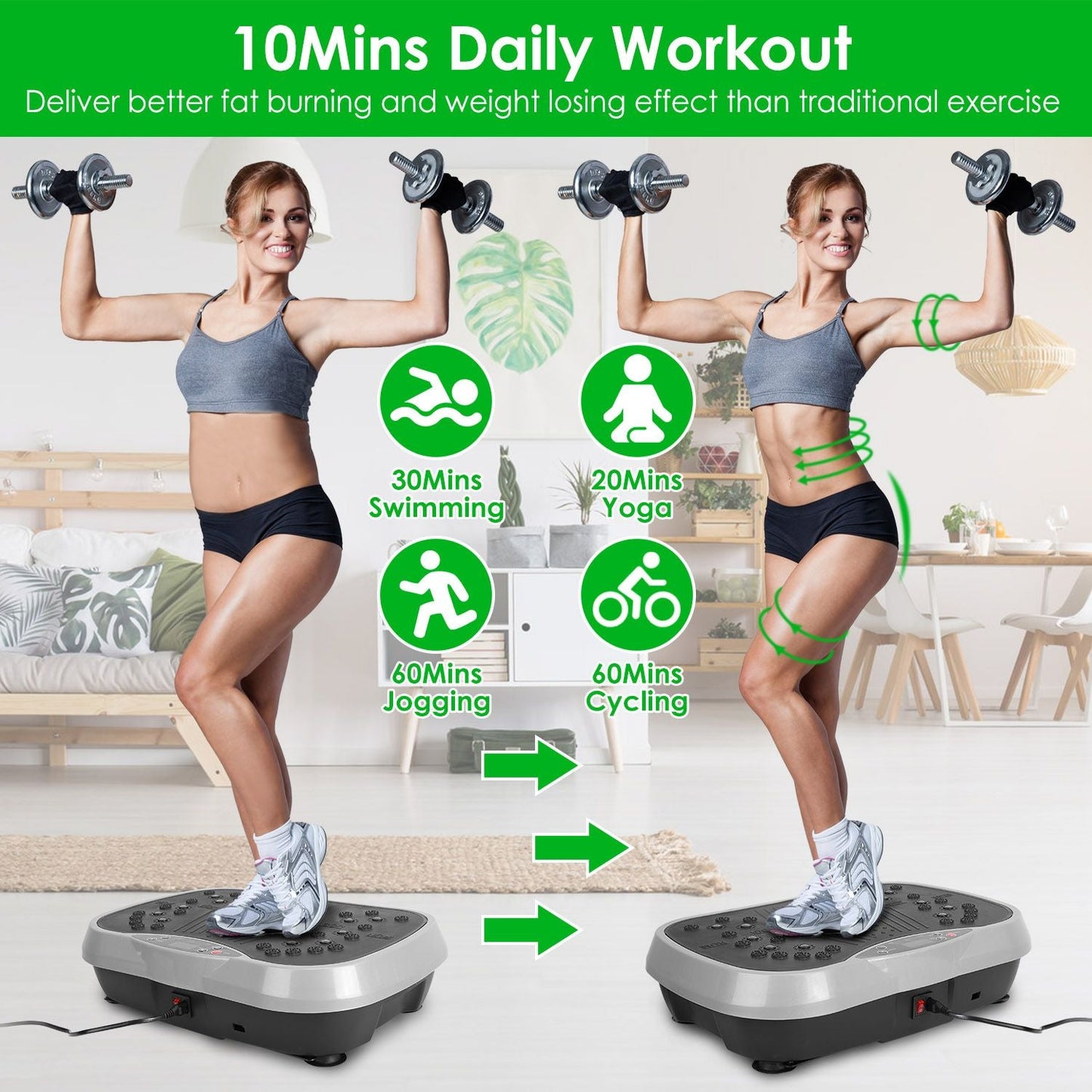 Whole Body Vibration Plate – Home Fitness Machine