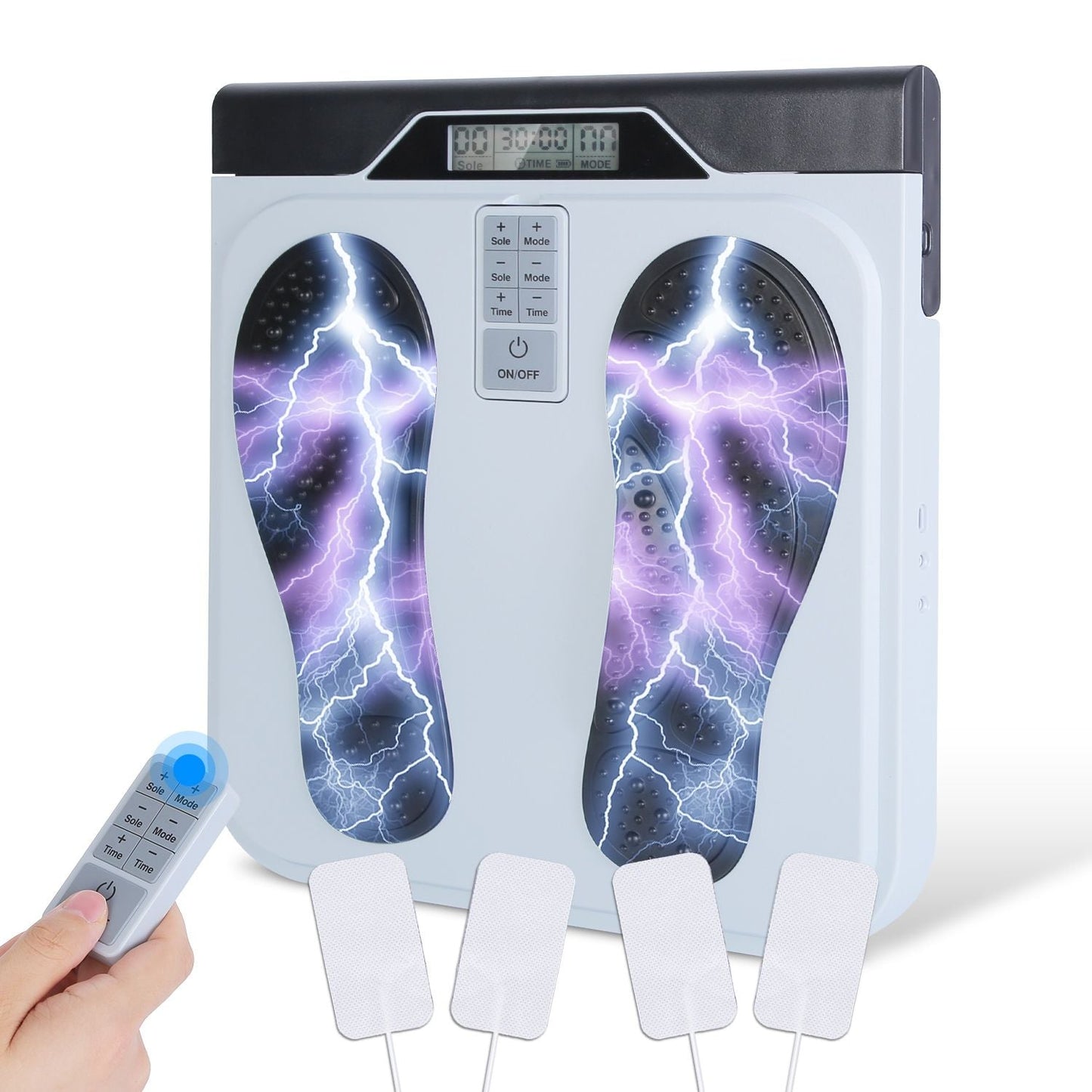 Rechargeable EMS & TENS Foot Massager with Remote Control