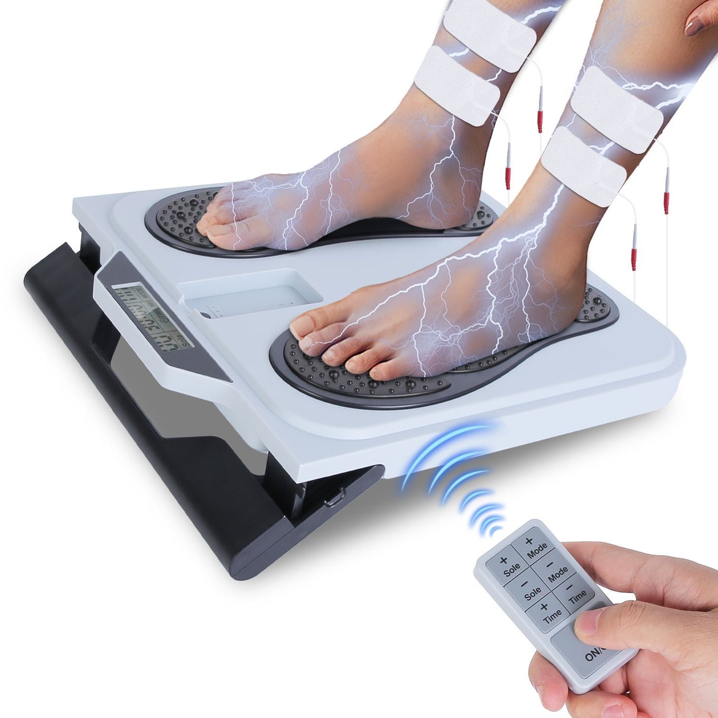 Rechargeable EMS & TENS Foot Massager with Remote Control