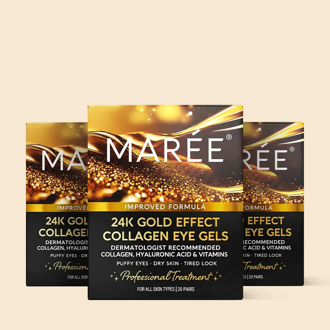 24K Gold Anti-Aging Eye Patches – Hydrogel Under-Eye Masks for Dark Circles & Puffiness