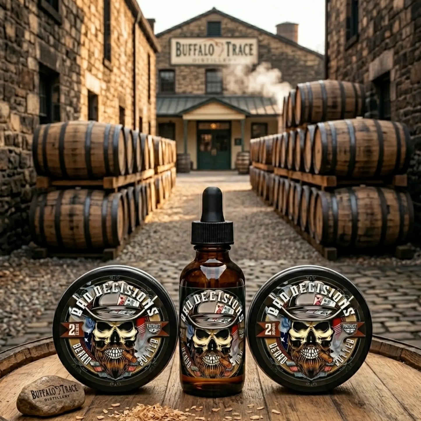 Bad Decisions 1oz Natural Beard Oil – Cedar, Sandalwood & American Bourbon