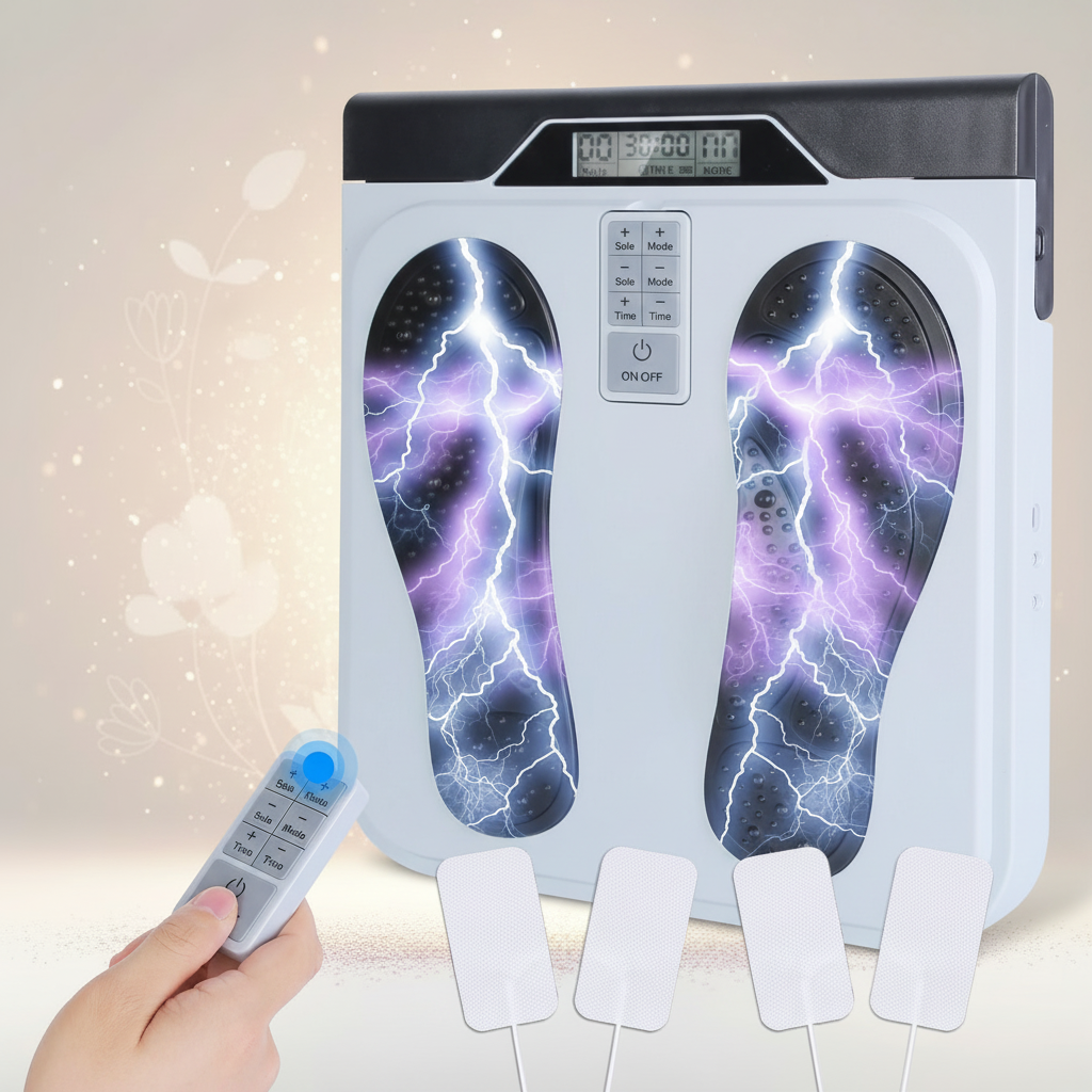 Rechargeable EMS & TENS Foot Massager with Remote Control