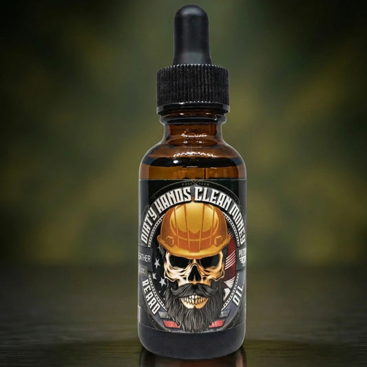 Dirty Hands Clean Money 1oz Natural Beard Oil – Leather & Oakmoss