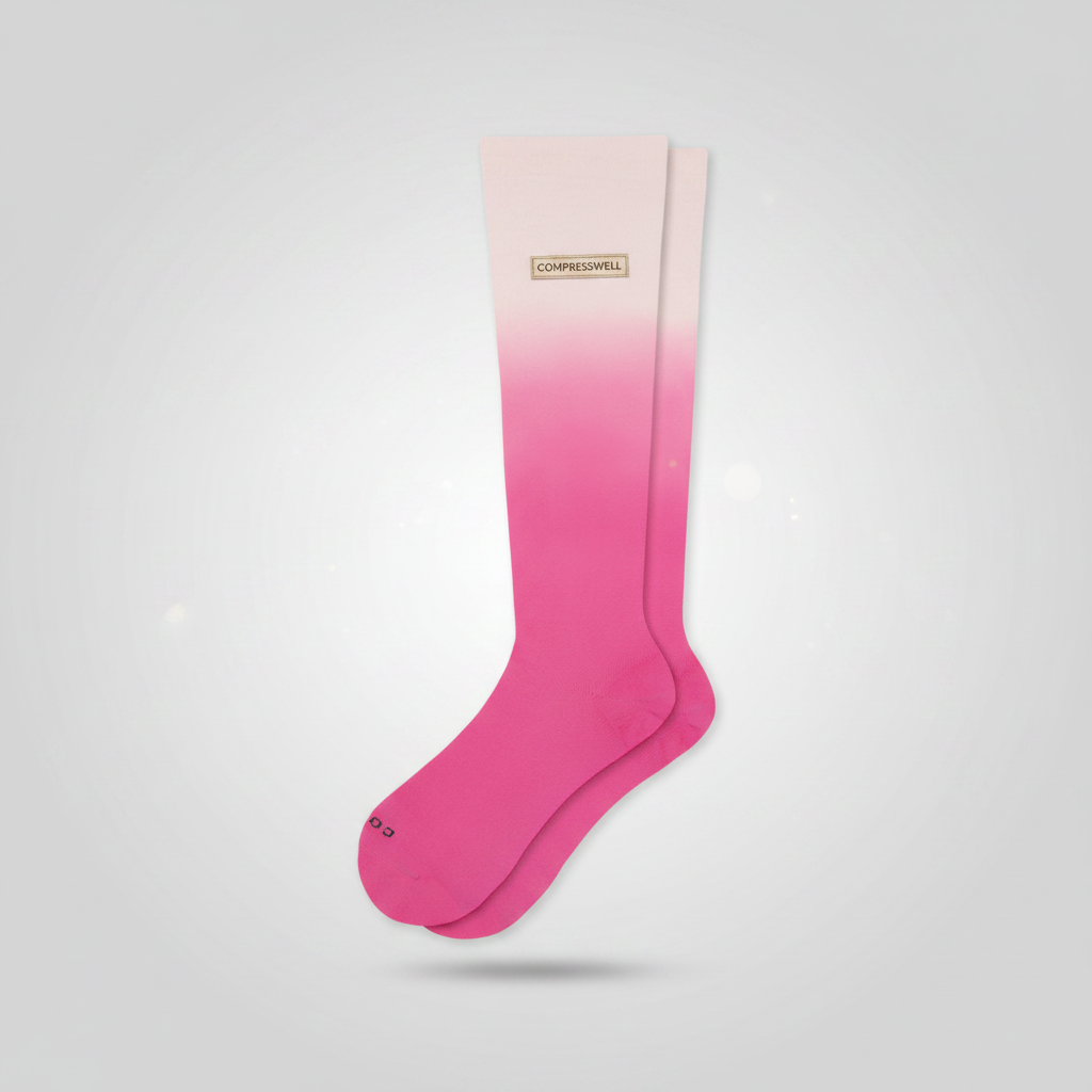 Knee-High Compression Socks - Ombre