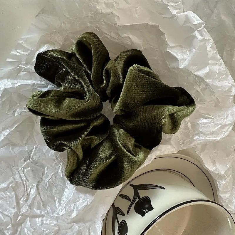 Velvet Flower Scrunchies | Elegant Hair Accessories for Every Occasion