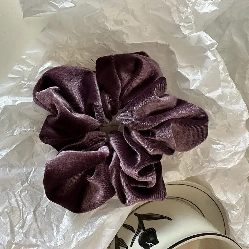 Velvet Flower Scrunchies | Elegant Hair Accessories for Every Occasion