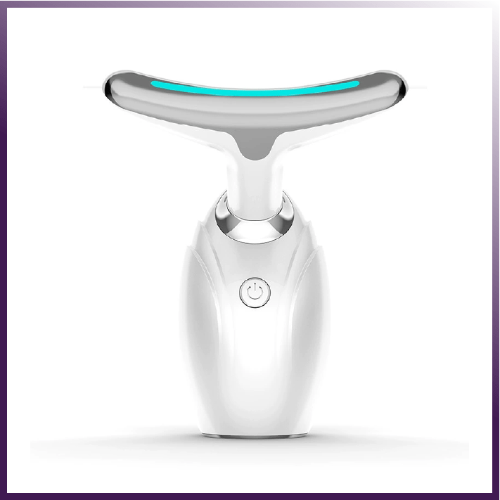 Neck & Face Lifting LED Therapy Massager – Ultrasonic, Microcurrent & LED Anti-Aging Device