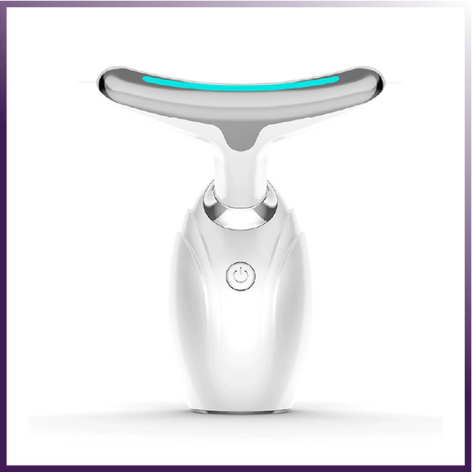 Neck & Face Lifting LED Therapy Massager – Ultrasonic, Microcurrent & LED Anti-Aging Device