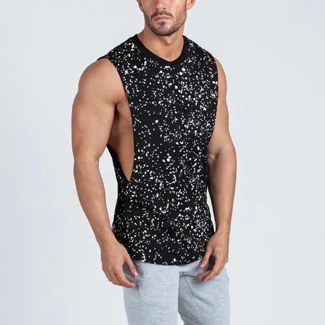 Men's Sleeveless Muscle Vest – Breathable Gym & Fitness Training Shirt